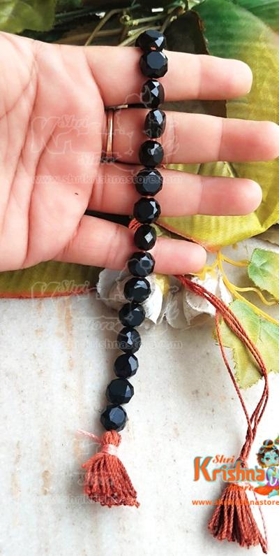 Black Original Crystal Prayer Beads Counter Mala
