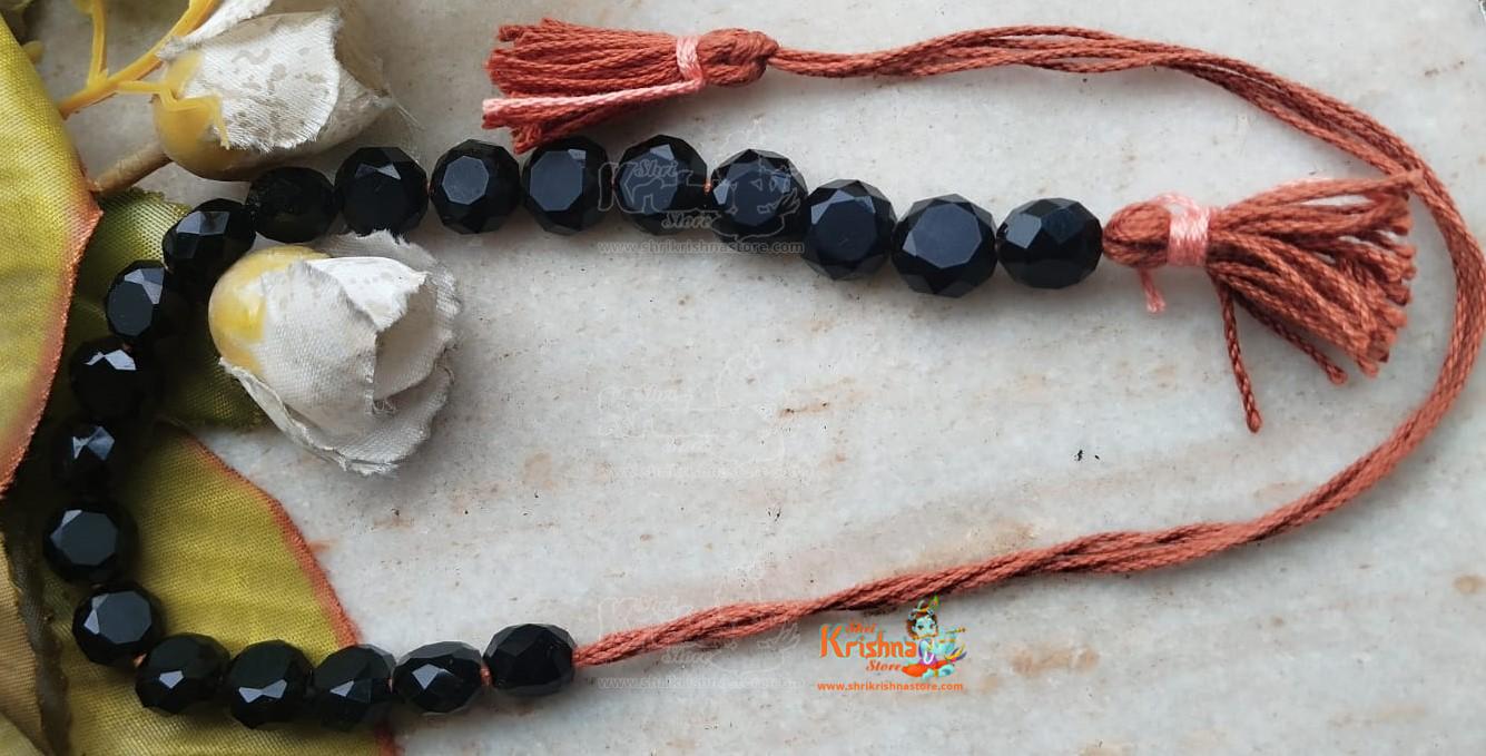 Black Original Crystal Prayer Beads Counter Mala