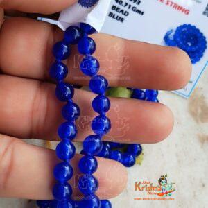 Certified Blue Hakik Mala or Blue Agate Rosery- For Rahu Nivaran & Protectioin from evil -6 mm & 108 Beads