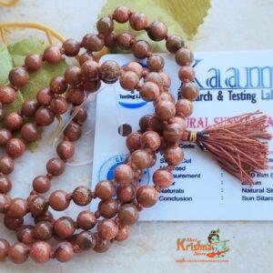 Sun Sitara Stone Original Certified Mala- To Encourage Positive Attitude
