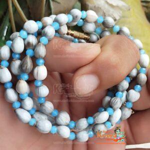 Vaijanti Mala With Stone Kanthi Mala Three Round