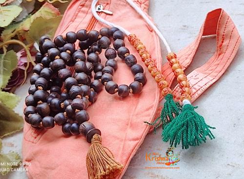 Japa Mala With Bead Bag With Counter Mala