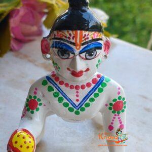 Ashtadhatu-Brass Laddu Gopal Idol – 4 Number / 8 Inches