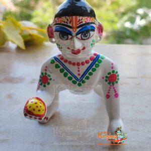 Ashtadhatu-Brass Laddu Gopal Idol – 4 Number / 8 Inches