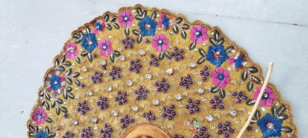 Yellow / Pink Kundan Work Designer Bal Gopal Dress – 6,7,8