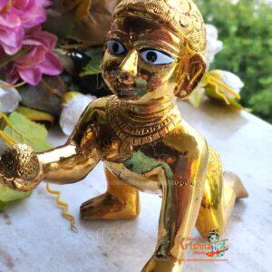 Brass 8 No. Laddu Gopal Statue, Temple