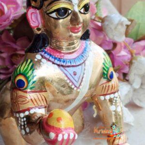 Laddu Gopal Ji Brass / Asthdathu Idol -10 Number