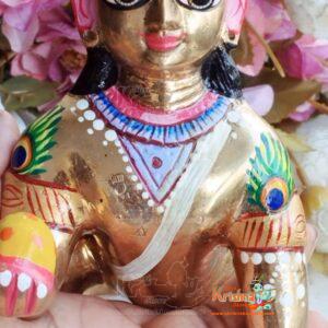 Laddu Gopal Ji Brass / Asthdathu Idol -10 Number