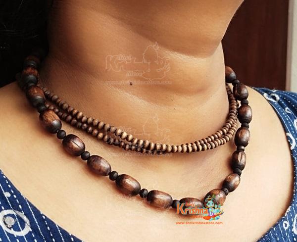 Mridang Design Tulsi Kanthi Neck Mala