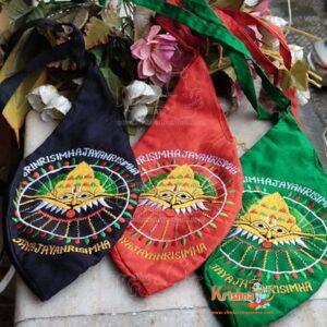 Narsimha Dev Embroidering Printed Japa Bag