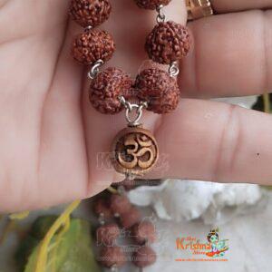 54+1 Beads 7 Mukhi Rudraksha Mala With Silver