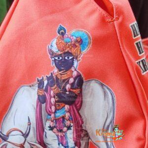 Banke Bihari Ji With Cow Design Japa Bead Bag