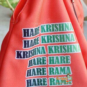 Banke Bihari Ji With Cow Design Japa Bead Bag