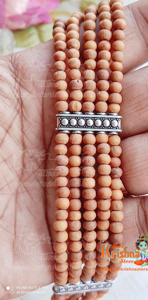 Five Layers Tulsi Beads Bracelet Design