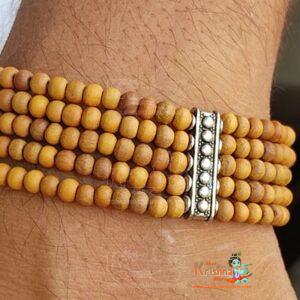 Five Layers Tulsi Beads Bracelet Design