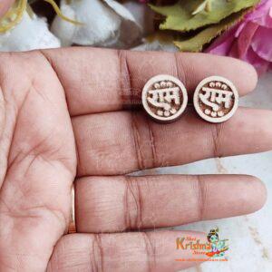 Ram Naam Design Tulsi Earrings Set