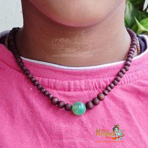 Tulsi Kanthi Mala with Crystal Beads