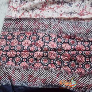 Cotton Maroon Gopi Skirt with Top Piece and Dupata - Gopi Outfit