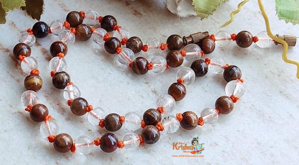 Septic Tiger Eye Combination Mala 54 beads For Power And Confidence