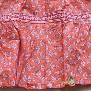 Carrot Reddish Orange Colour Gopi Skirt For Devotees