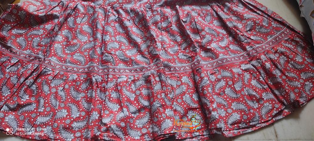 Red Colour Vrindavan Gopi Dress Outfit Buy Online