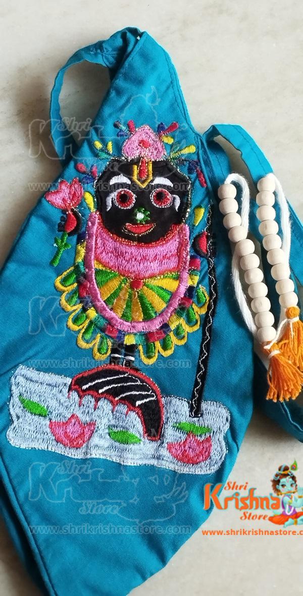 Shri Jaganath Ji Yellow Japa Bead Bag – Premium