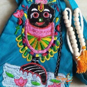 Shri Jaganath Ji Yellow Japa Bead Bag – Premium