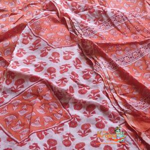 Carrot Reddish Orange Colour Gopi Skirt For Devotees