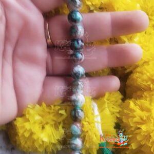 Blue Crystal Bead Sakshi (counter) Mala-Premium
