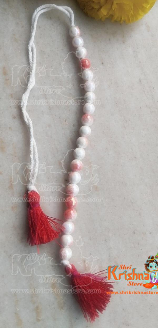 Green Crystal Bead Sakshi (counter) Mala-Premium