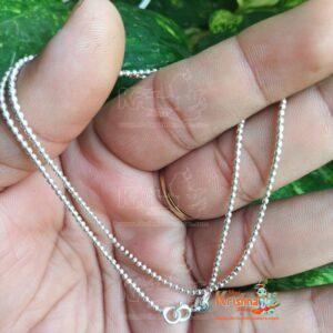 If you're looking to buy a Silver Chain Mala with Tiny Beads and Hallmark online, consider checking reputable jewelry websites or stores that offer certified silver products