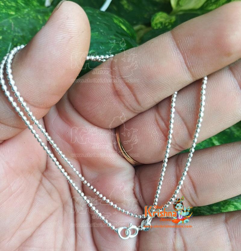 If you're looking to buy a Silver Chain Mala with Tiny Beads and Hallmark online, consider checking reputable jewelry websites or stores that offer certified silver products
