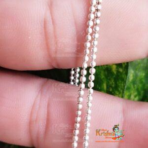 If you're looking to buy a Silver Chain Mala with Tiny Beads and Hallmark online, consider checking reputable jewelry websites or stores that offer certified silver products