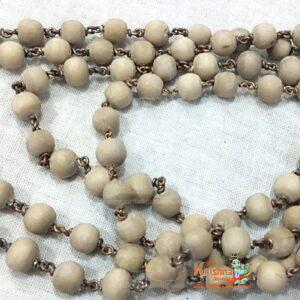 God Ayyappa Swami Japa Mala With Strong Copper Thread/Wire-Pooja/Japa/Prayer Tulsi Mala (54 Beads)