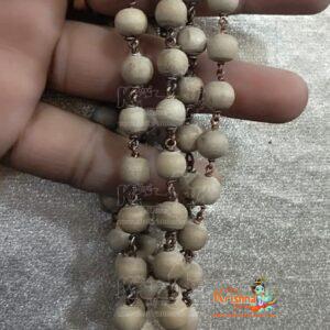 God Ayyappa Swami Japa Mala With Strong Copper Thread/Wire-Pooja/Japa/Prayer Tulsi Mala (54 Beads)