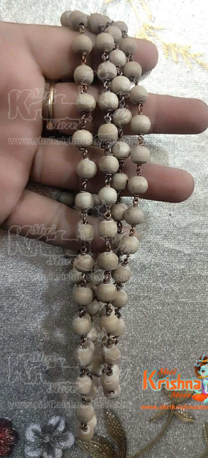 God Ayyappa Swami Japa Mala With Strong Copper Thread/Wire-Pooja/Japa/Prayer Tulsi Mala (54 Beads)