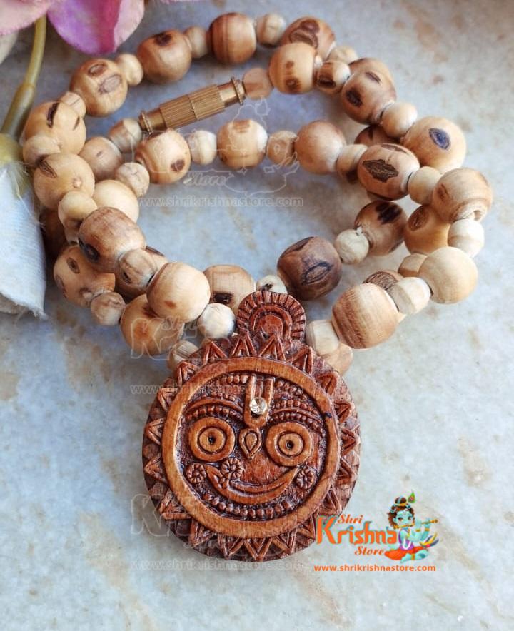 Shri Jagannath Ji Tulsi Locket With Shyama Tulsi Kanthi Mala