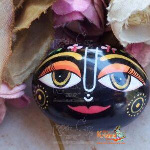 Small Laddu Gopal Shaligram Hand Painted