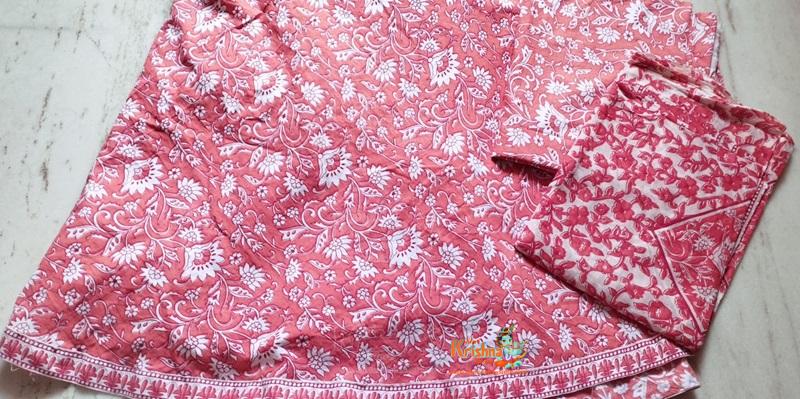 Carrot Reddish Orange Colour Gopi Skirt For Devotees