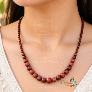 Red Lal rakt Chandan Kanthi Mala for Neck