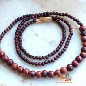Red Chandan Kanthi Mala for neck