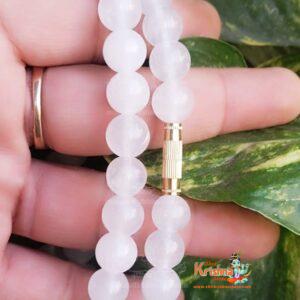 Buy 54 Sphatik Crystal Beads Kanthi Mala online for neck. Enhance spirituality and positivity with this premium-quality mala. Order now for divine blessings!