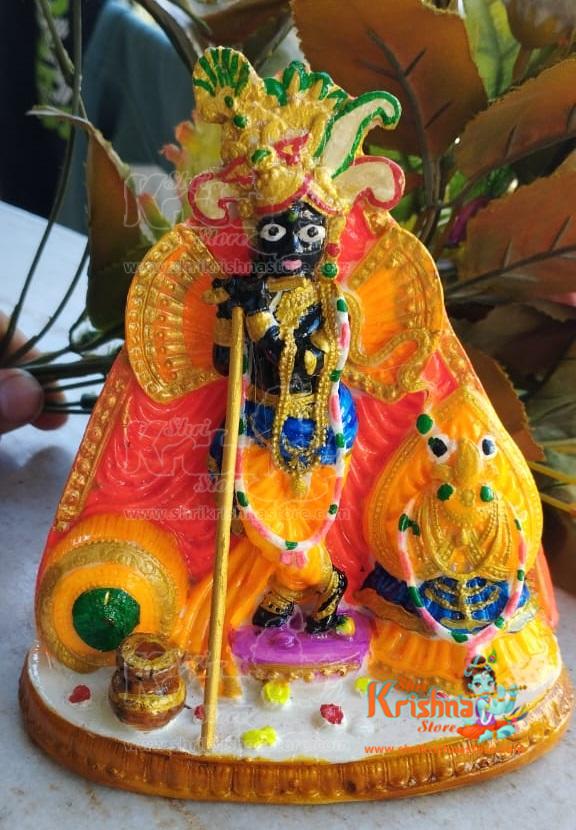 Bankey Bihari Ji Murti Vrindavan God Idol Figurine Decorative Showpiece