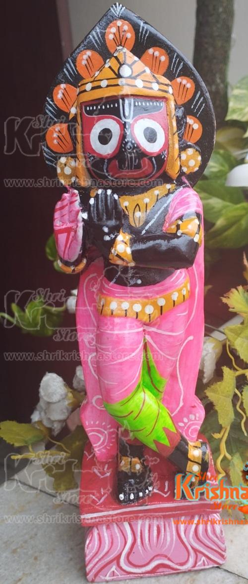 Jagannath Wooden Standing Statues Decorative Showpiece