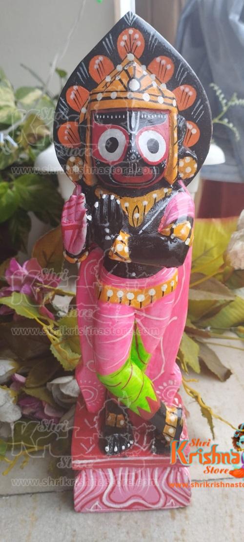 Jagannath Wooden Standing Statues Decorative Showpiece