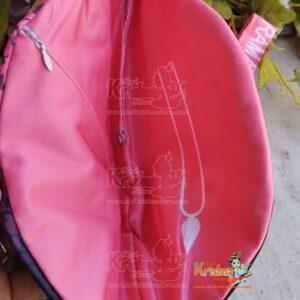 Jaganath Ji Face Digital Bead Bag Jholi Pink Colour