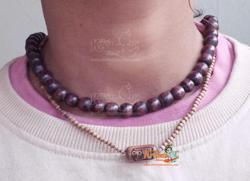 Round Beads Shyma Tulsi Kanthi Mala
