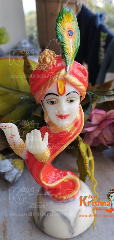 Krishna Idol, Antique Murliwala Statue, Lovely Kanha with Flute (10.5 inch