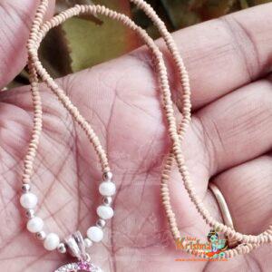 Pure Tulasi Mala with OM Silver Locket