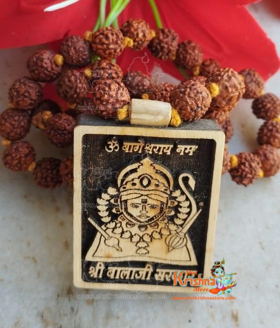 Shri Salasar Balaji Locket Rudraksha Mala
